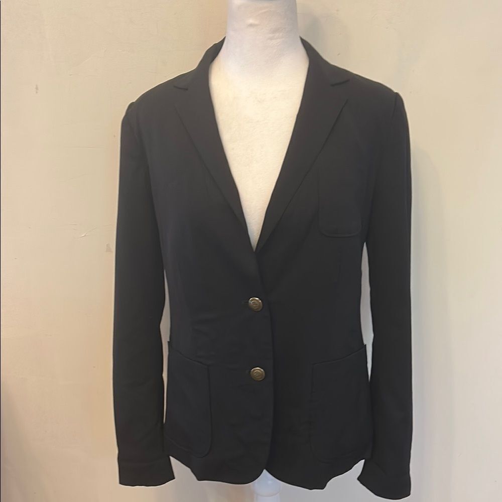 Gap deep navy button front blazer Size 6 EUC